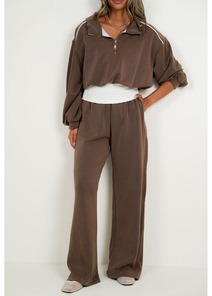 7885 Brown Winter Set For Women