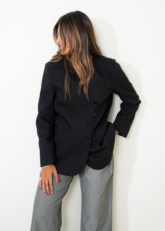 7836 Black Blazer For Women