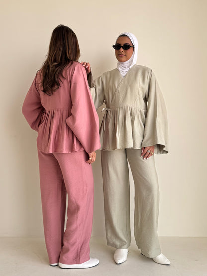 8234 Multi-Color Top And Pants Set For Women