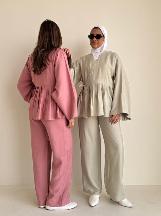 8234 Multi-Color Top And Pants Set For Women