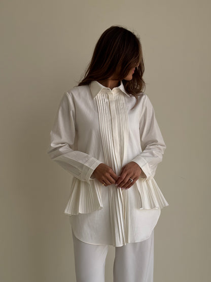 8238 White Long Shirt For Women