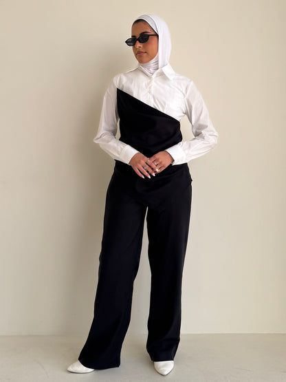 8186 Multi-Color Shirt And Pants Set For Women