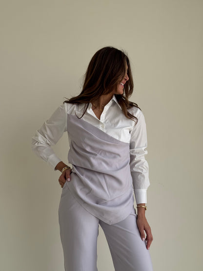 8186 Multi-Color Shirt And Pants Set For Women