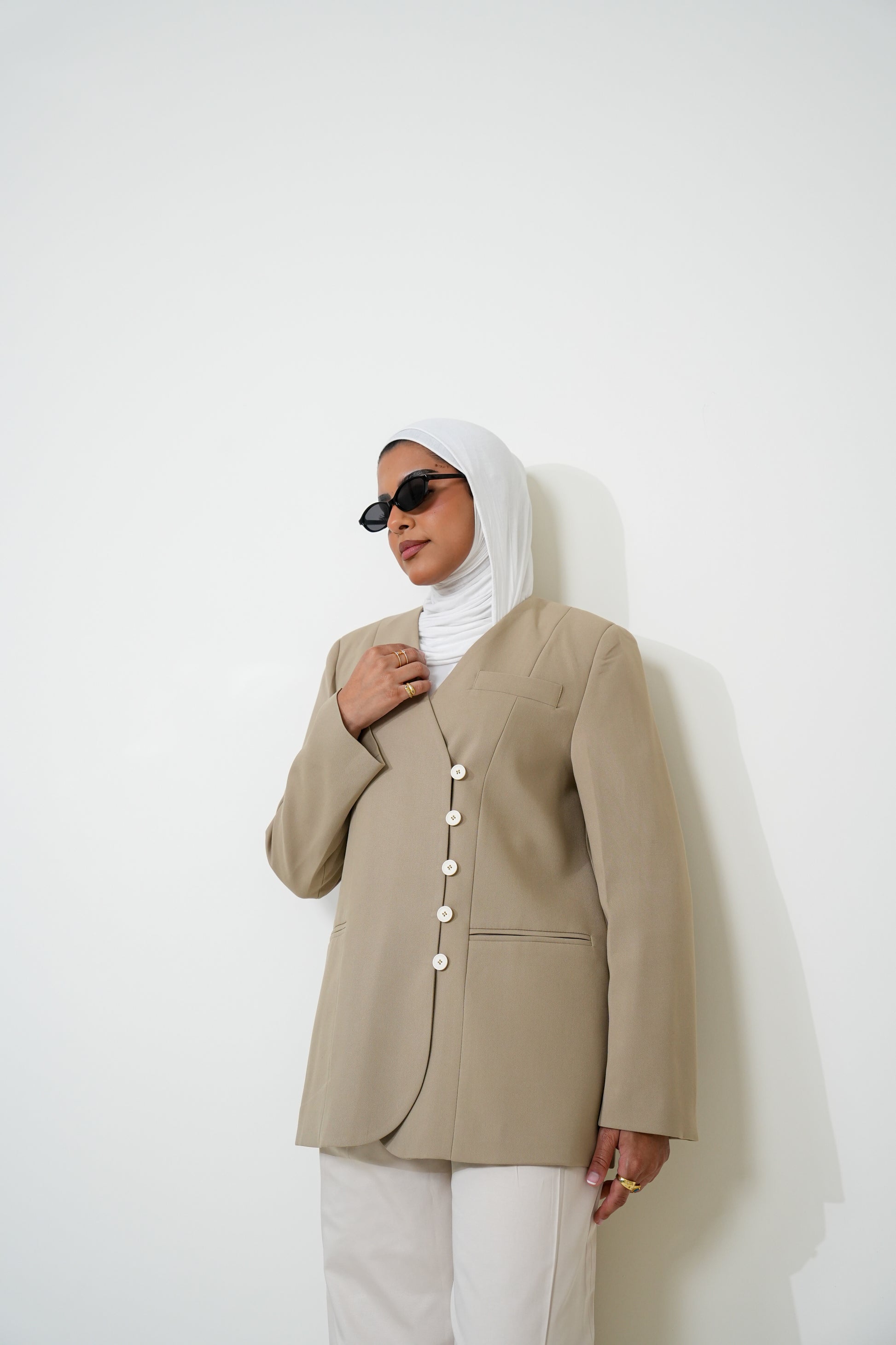 7836 Brown Blazer For Women