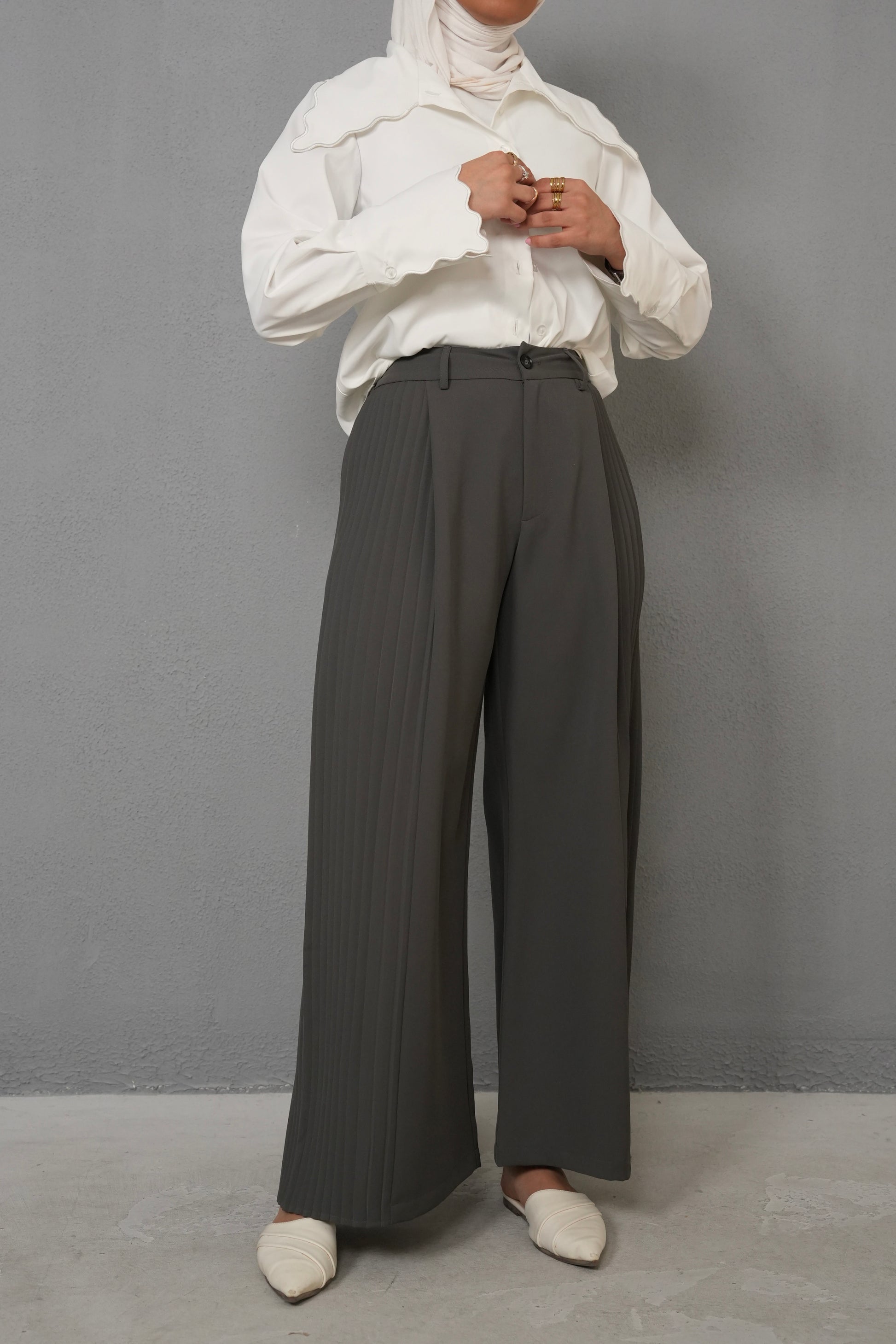7827 Grey Pant For Women