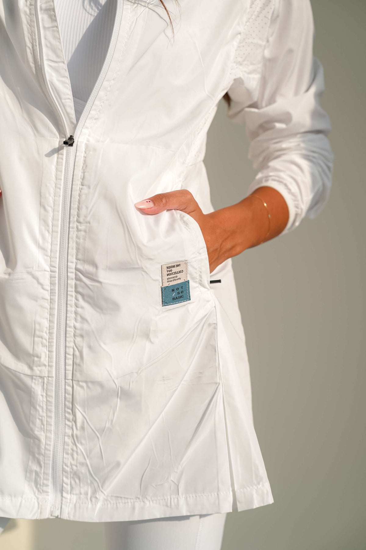 Not So Basic White Long Jacket