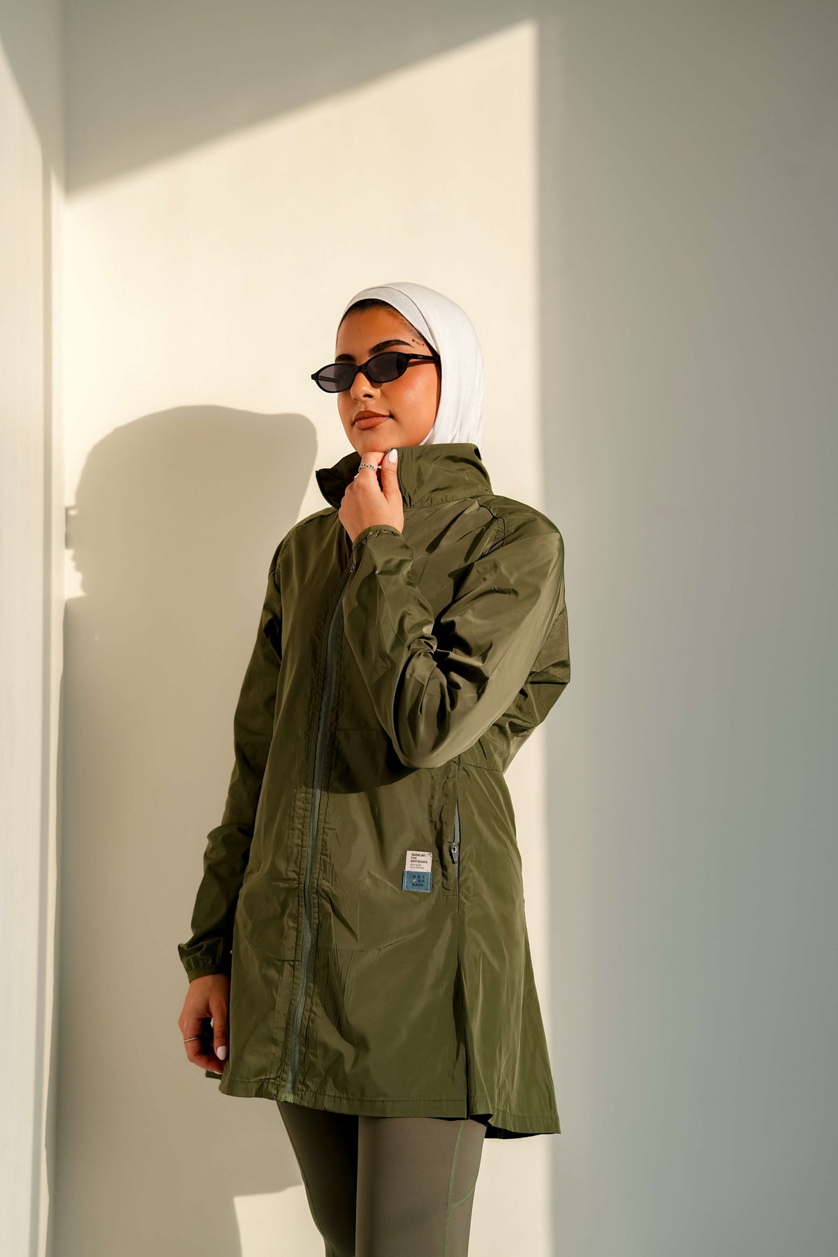 Not So Basic Olive Green Long Jacket