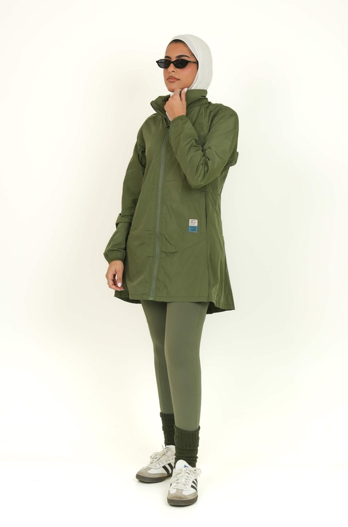 Not So Basic Olive Green Long Jacket