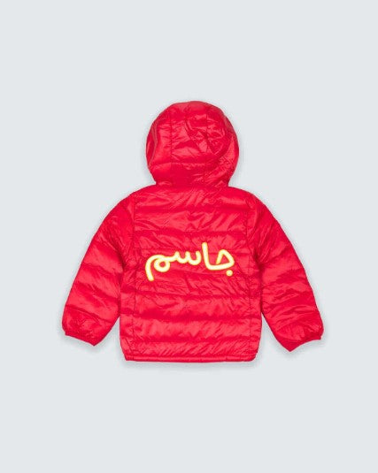 Multi-Color Winter Jacket With Hoodie For Kids