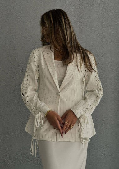 7649 White Blazer For Women