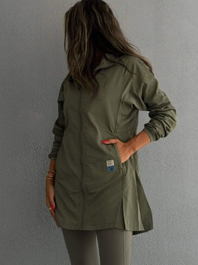 Not So Basic Olive Green Long Jacket