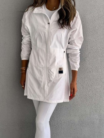 Not So Basic White Long Jacket