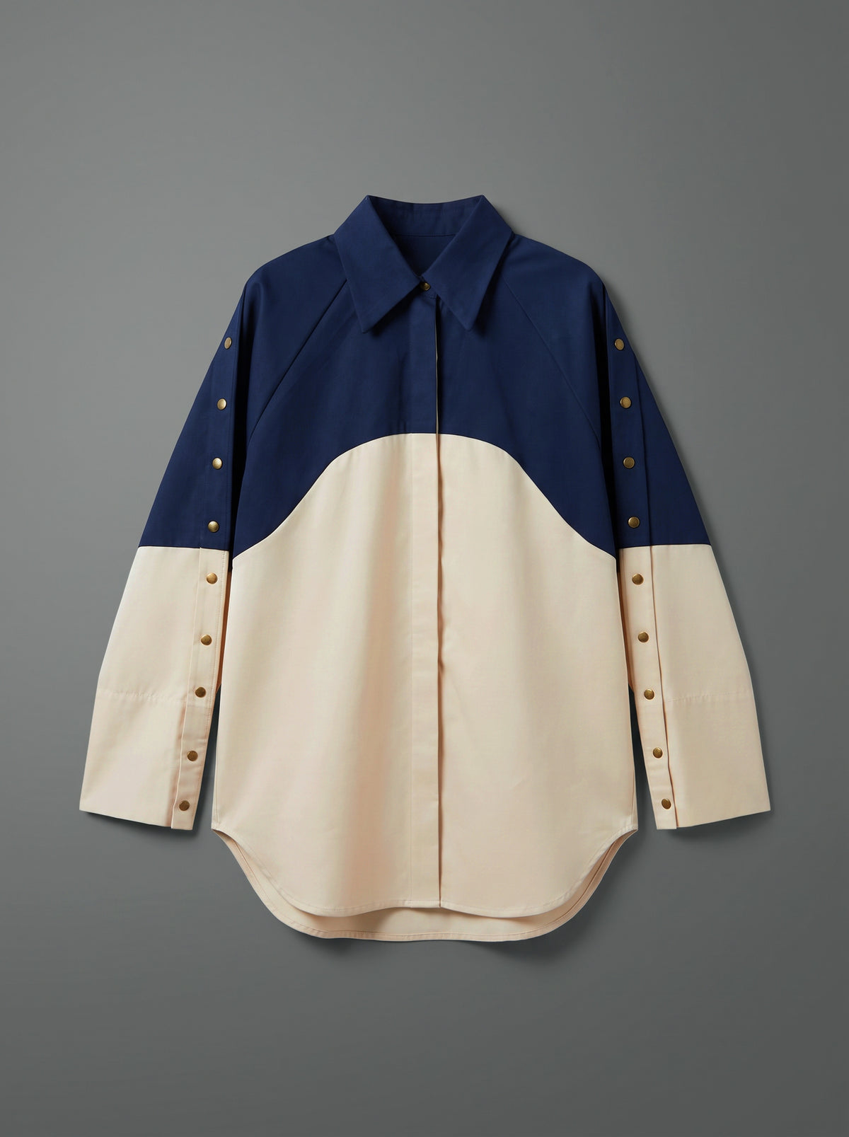 8331 Beige And Navy Shirt For Women