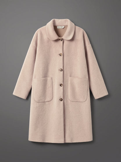 8311 Light Beige Long Jacket For Women