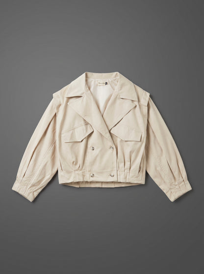 8356 Light Beige Jacket For Women