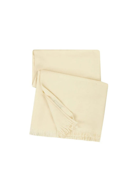 Slim Indian White Wool Shawl For Men