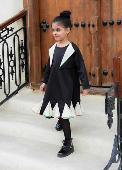 7749 Black National Day Dress For Girls