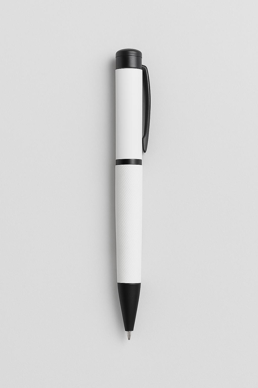 White And Black Ball-Point Pen