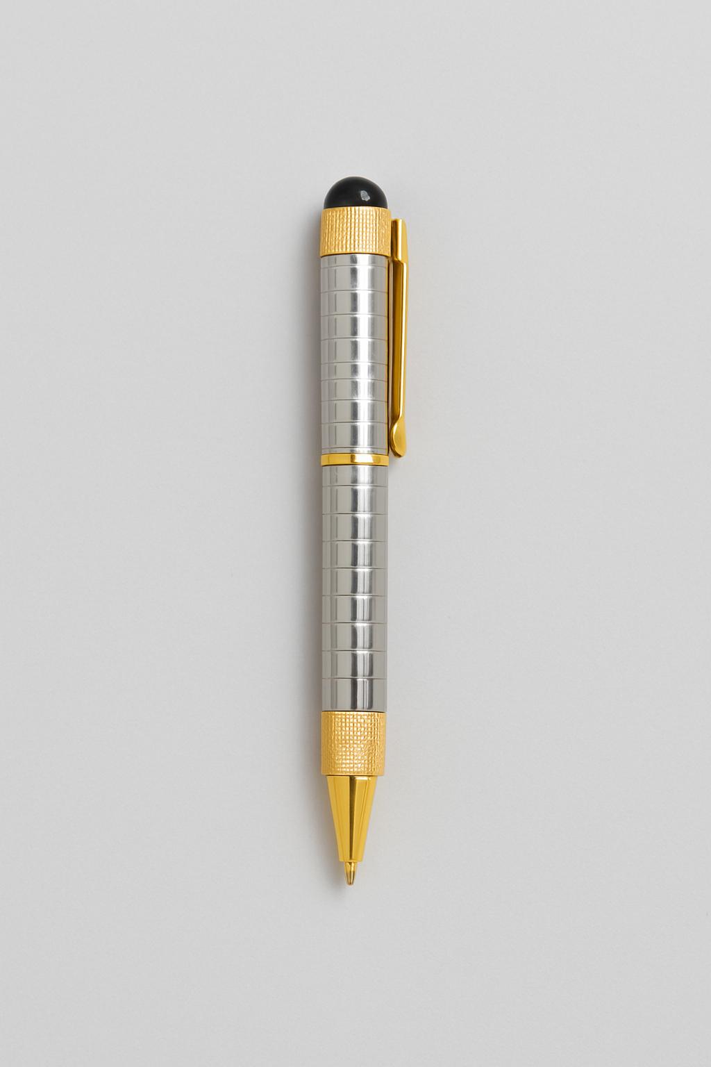 Silver And Gold Ball-Point Pen