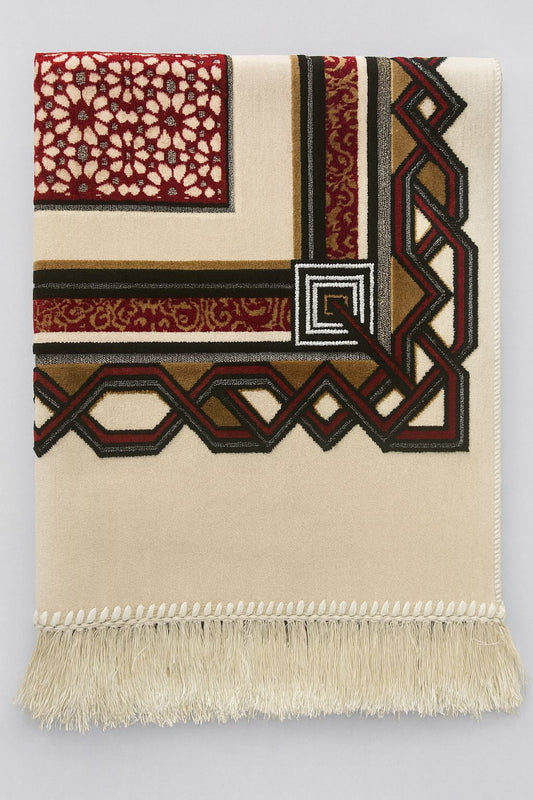 Beige Turkish Prayer Mat