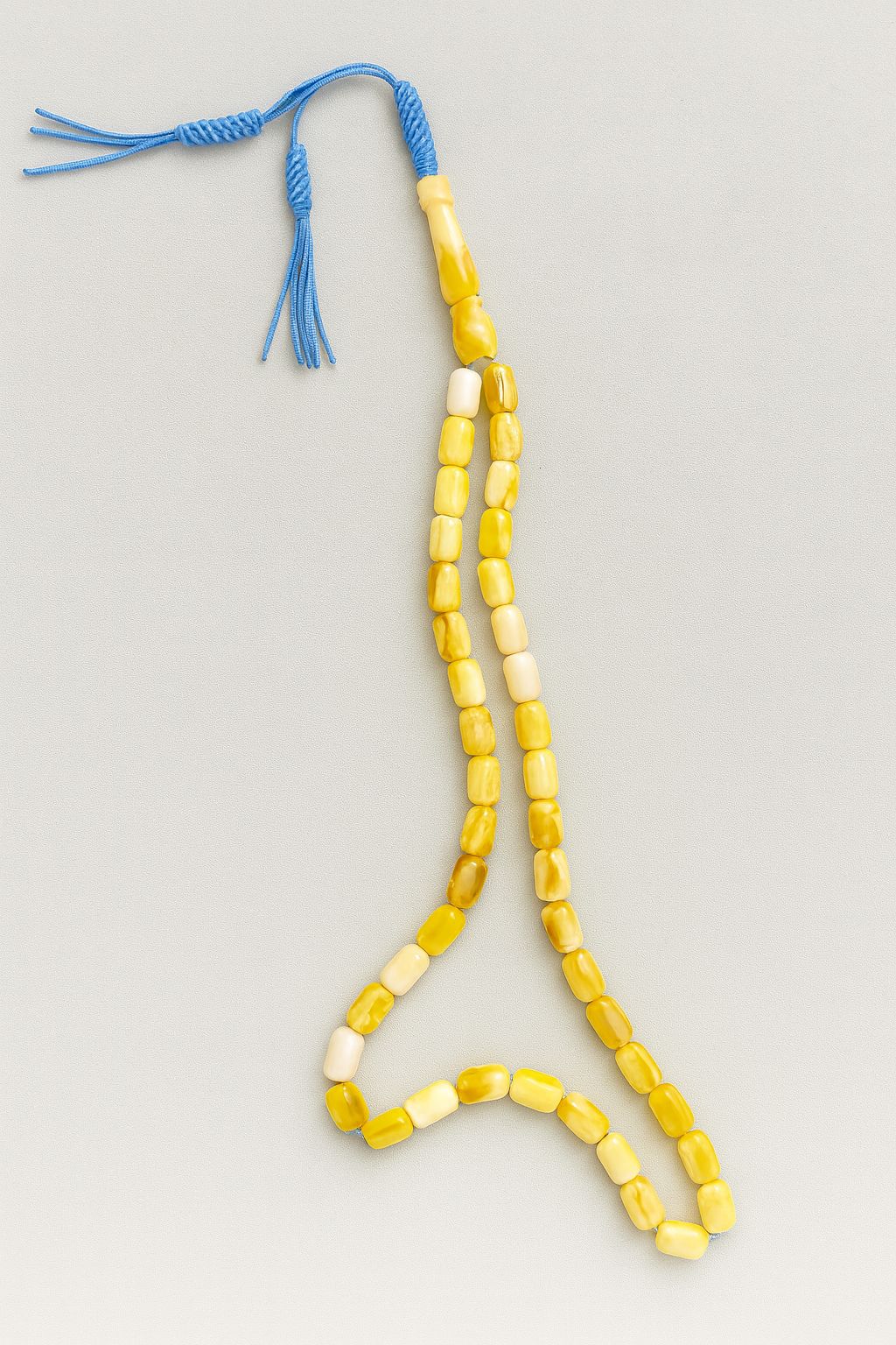 Yellow Box Misbah With Blue Karkoosha