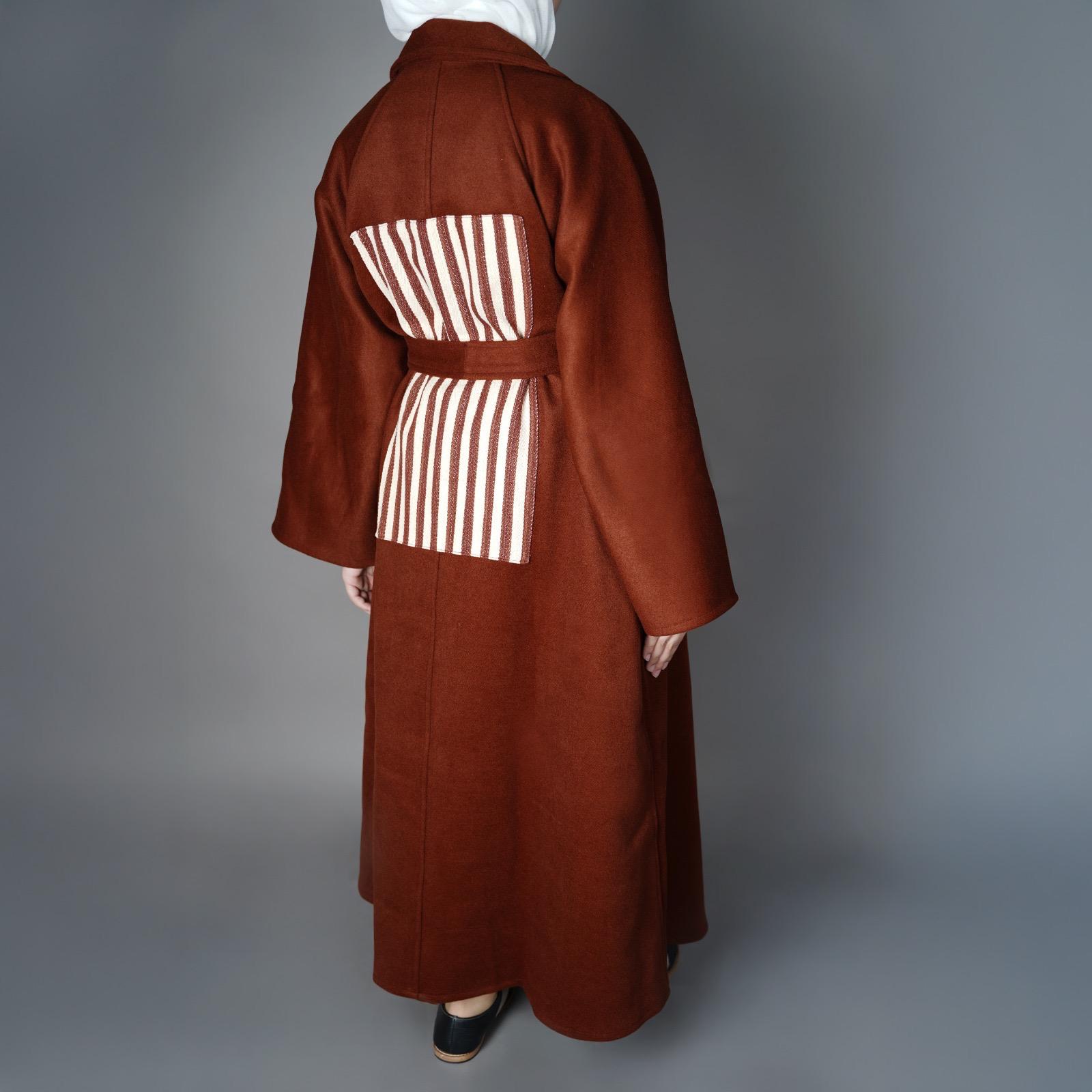7989 Brown Bisht For Women From Ghazel