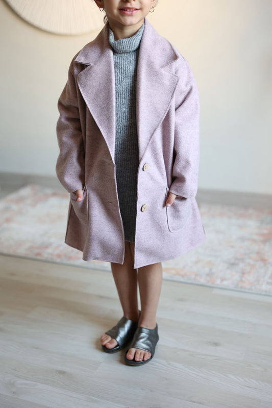 7991 Pink Coat For Girls From Ghazel