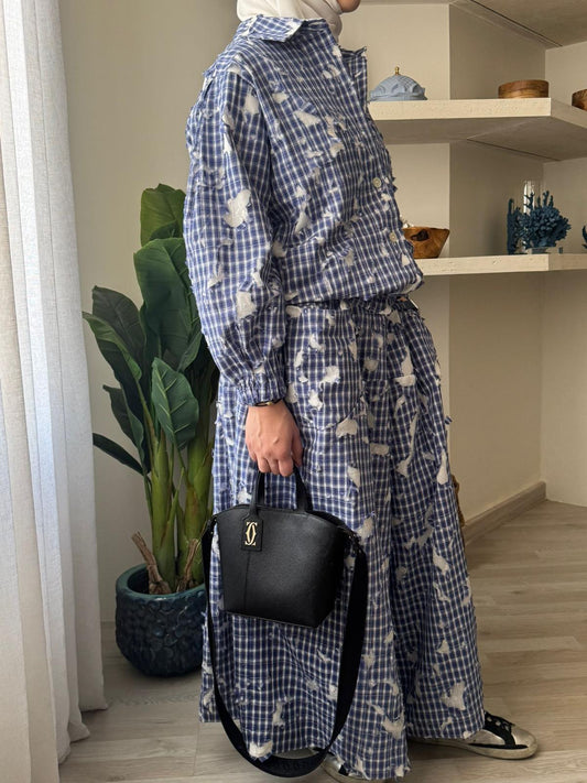 7994 Blue Set For Women From Ghazel