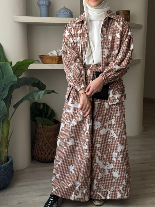 7994 Brown Set For Women From Ghazel