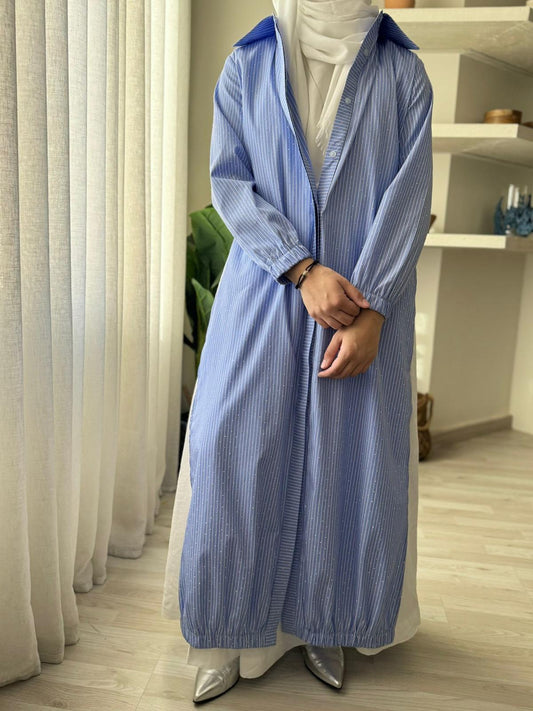 7992 Blue Long Shirt For Women From Ghazel