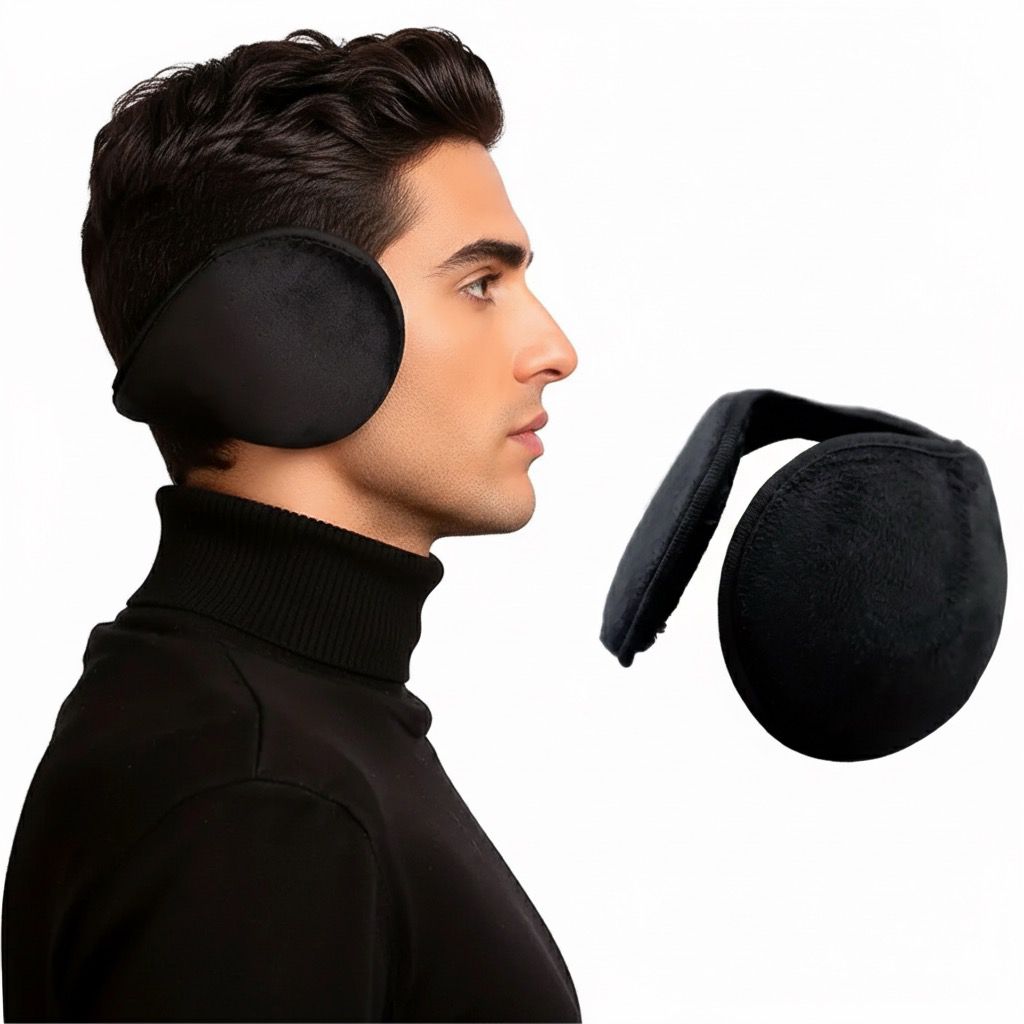 Black Earmuff For Men