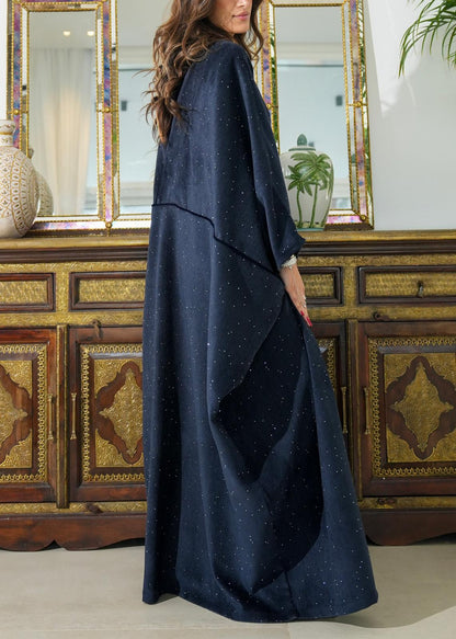 8063 Navy Velvet Daraa Set For Women