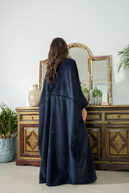 8063 Navy Velvet Daraa Set For Women