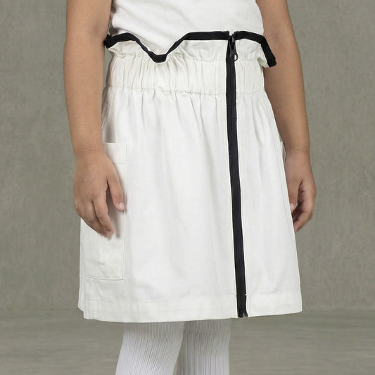 TIYA SK045 White Skirt