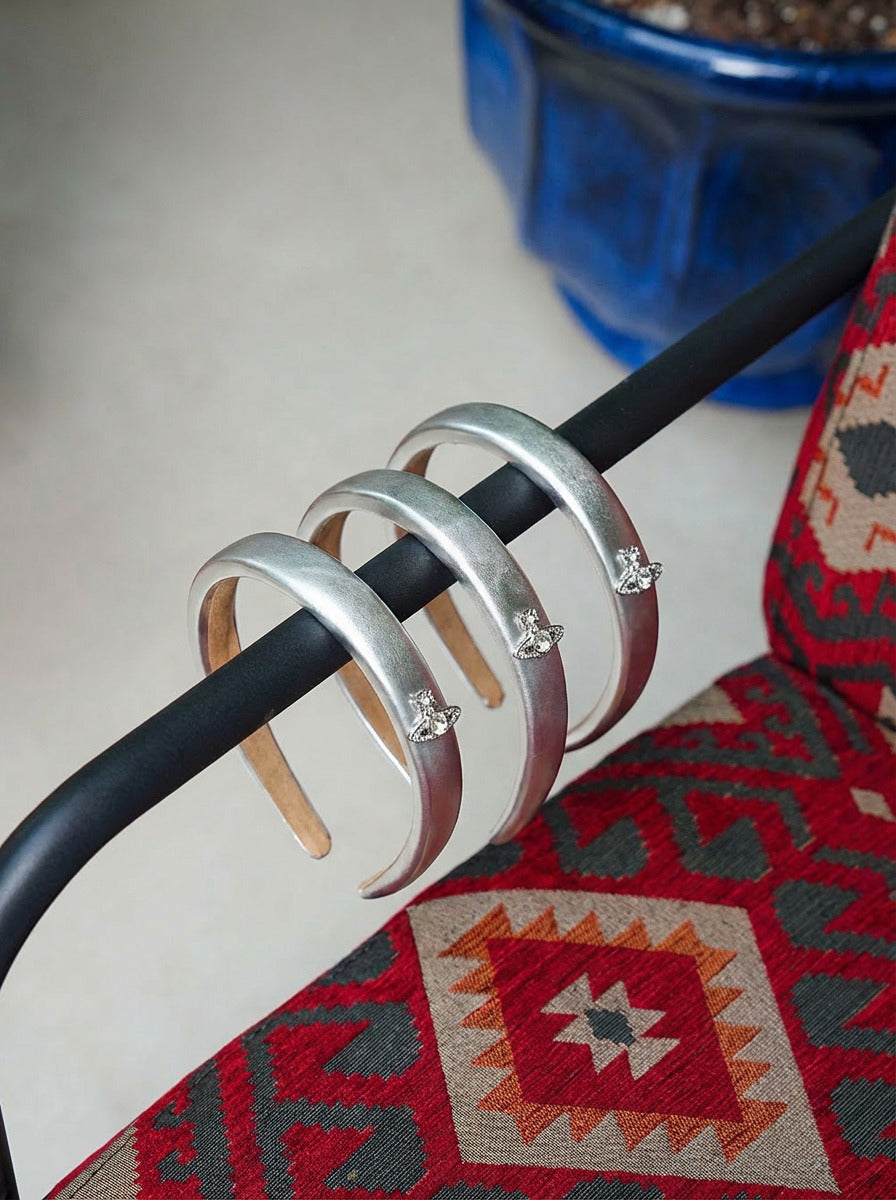 8088 Silver Headband M10