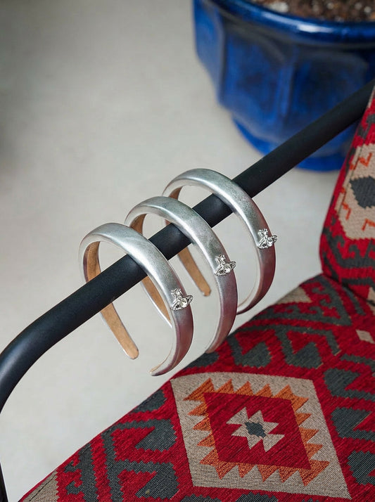8088 Silver Headband M10