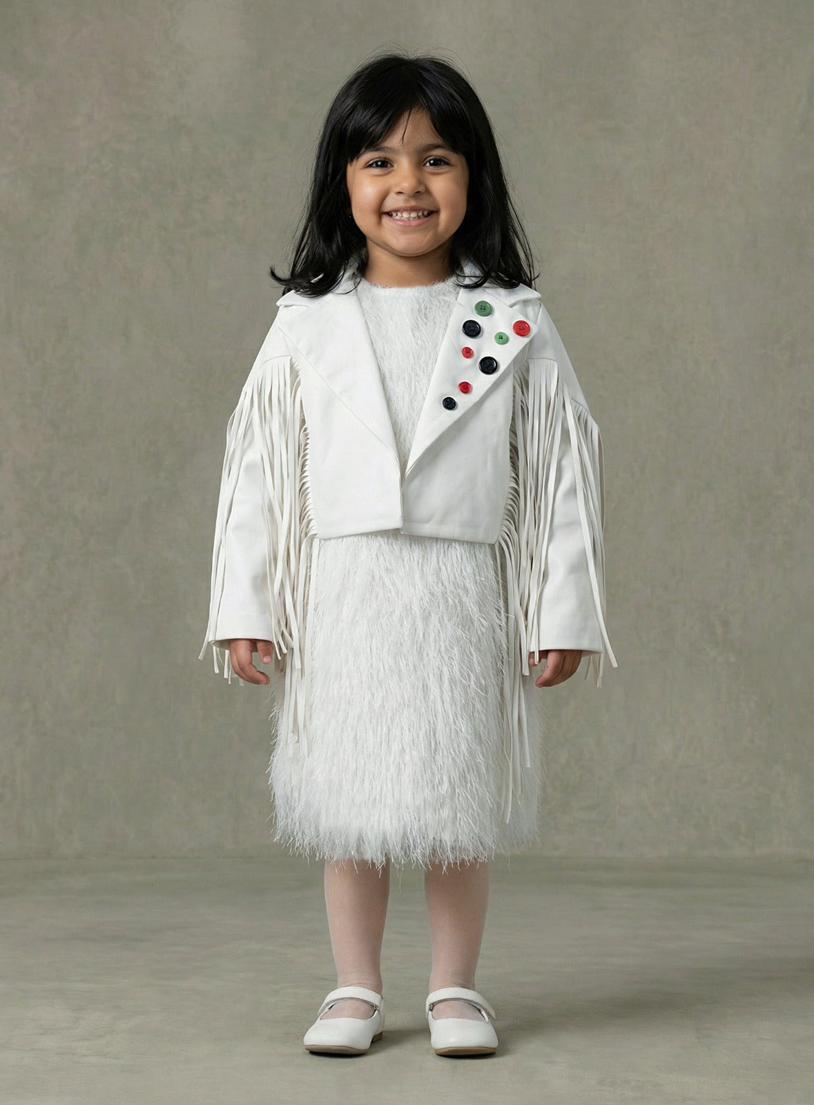 TIYA J0168 White National Day Set