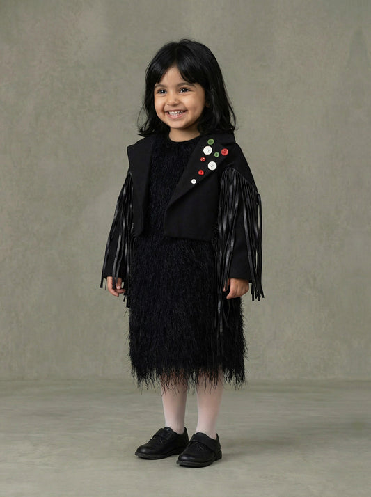 TIYA J0168 Black National Day Set