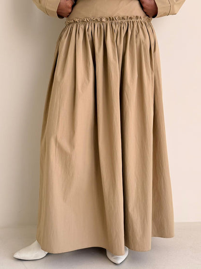 8188 Nova Edition-15 Desert Beige Jacket And Skirt Set