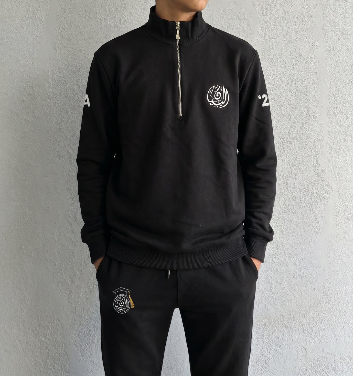 BIS Senior Black Zipper Sweater For Men