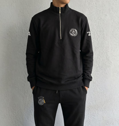 BIS Senior Black Zipper Sweater For Men