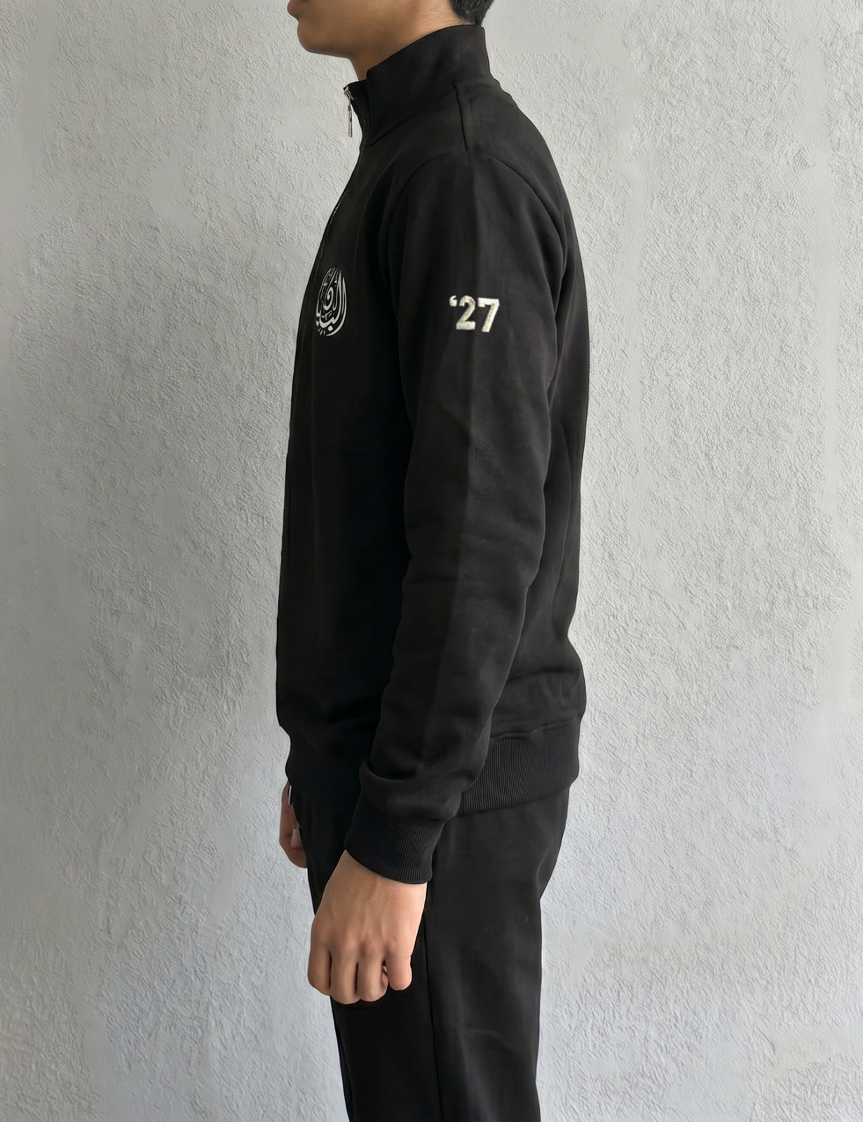 BIS Senior Black Zipper Sweater For Men