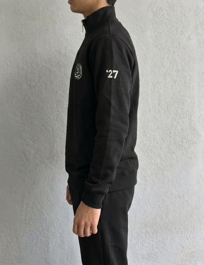 BIS Senior Black Zipper Sweater For Men