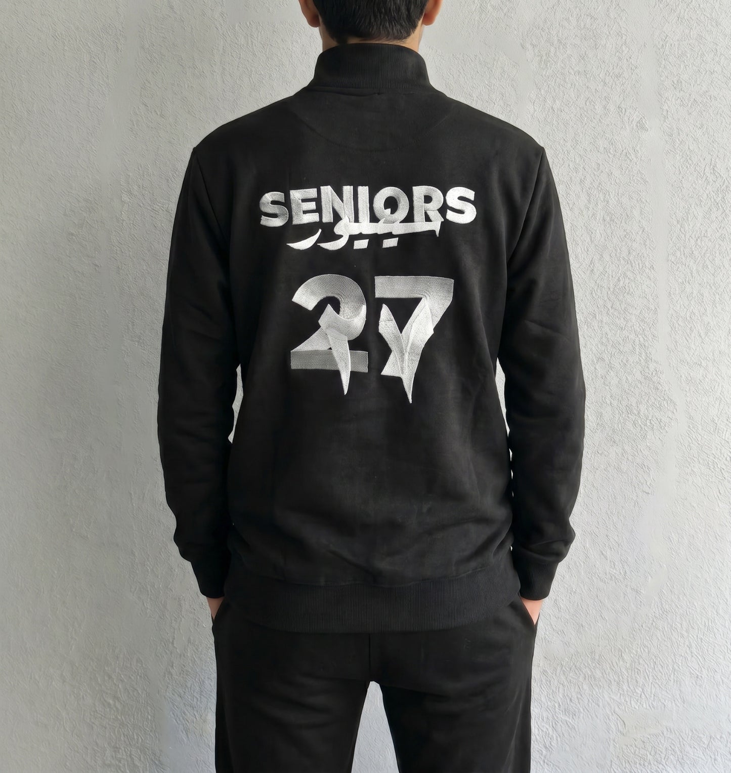 BIS Senior Black Zipper Sweater For Men