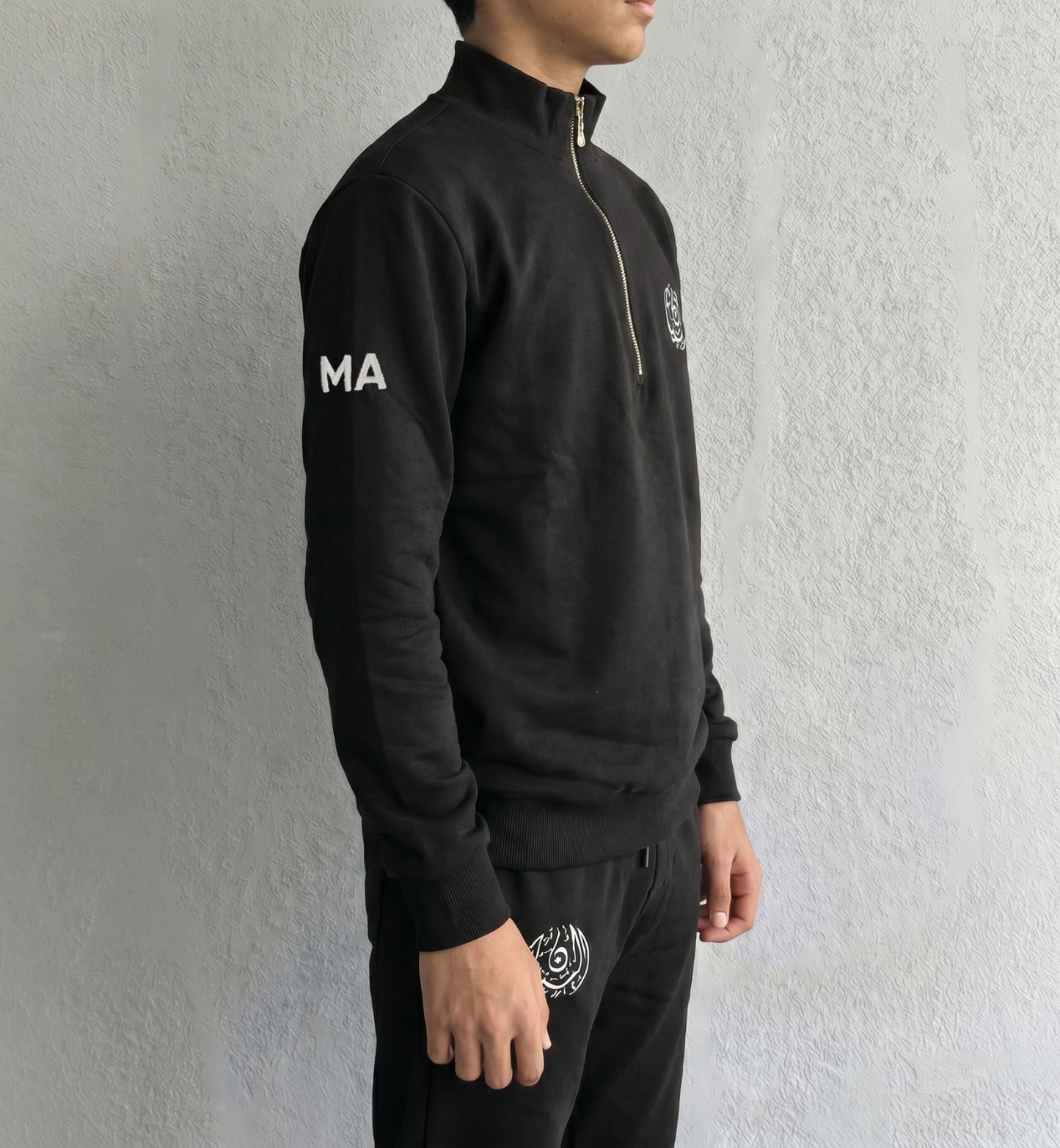 BIS Senior Black Zipper Sweater For Men