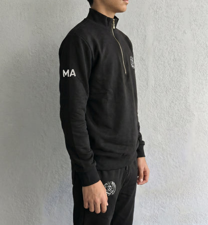 BIS Senior Black Zipper Sweater For Men