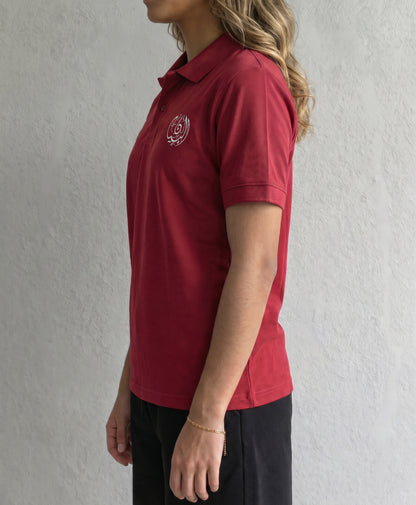 BIS Senior Red Polo T-Shirt For Women