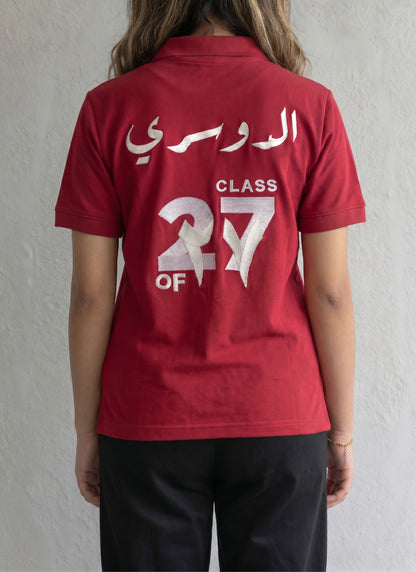 BIS Senior Red Polo T-Shirt For Women