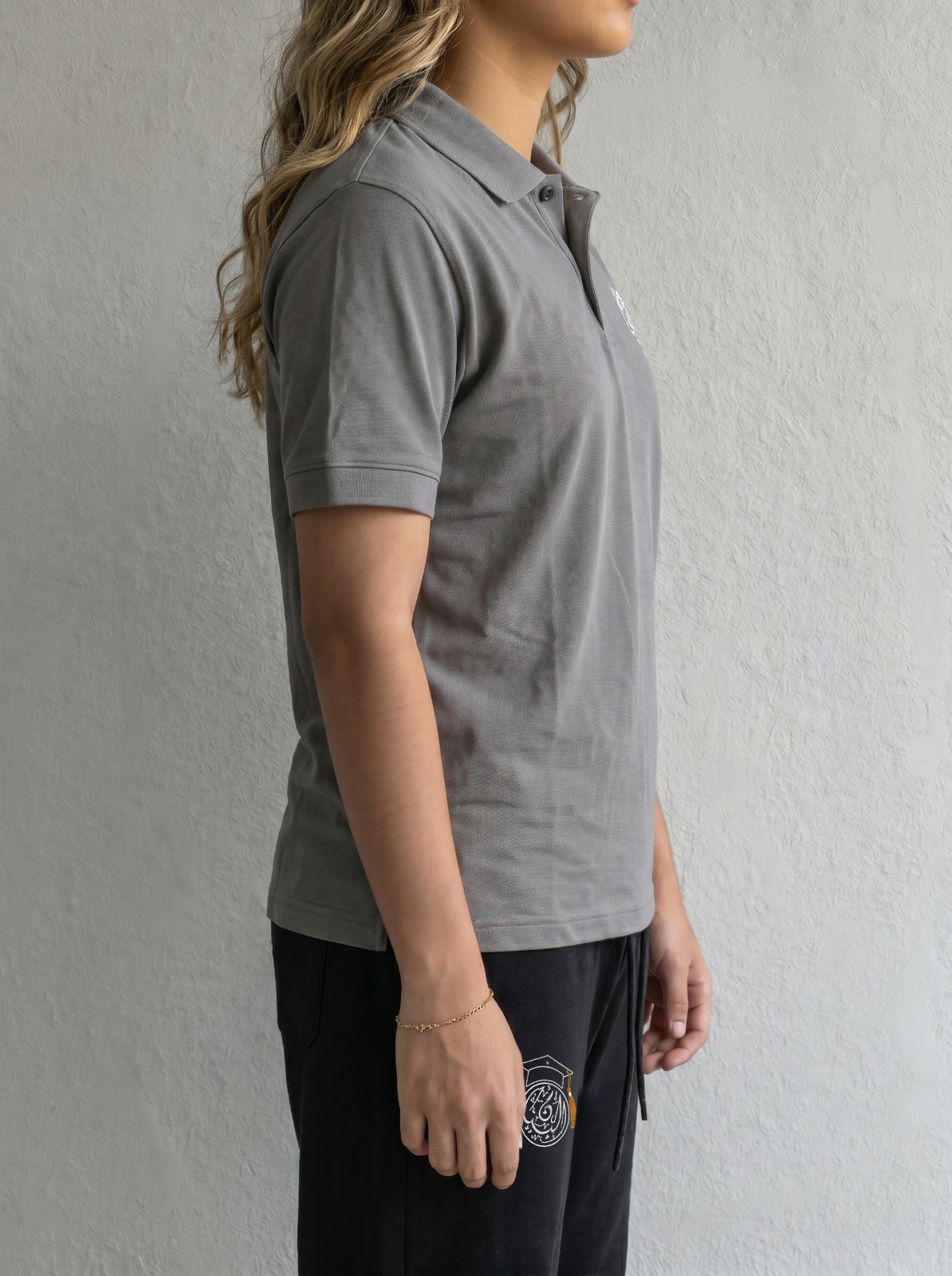 BIS Senior Grey Polo T-Shirt For Women
