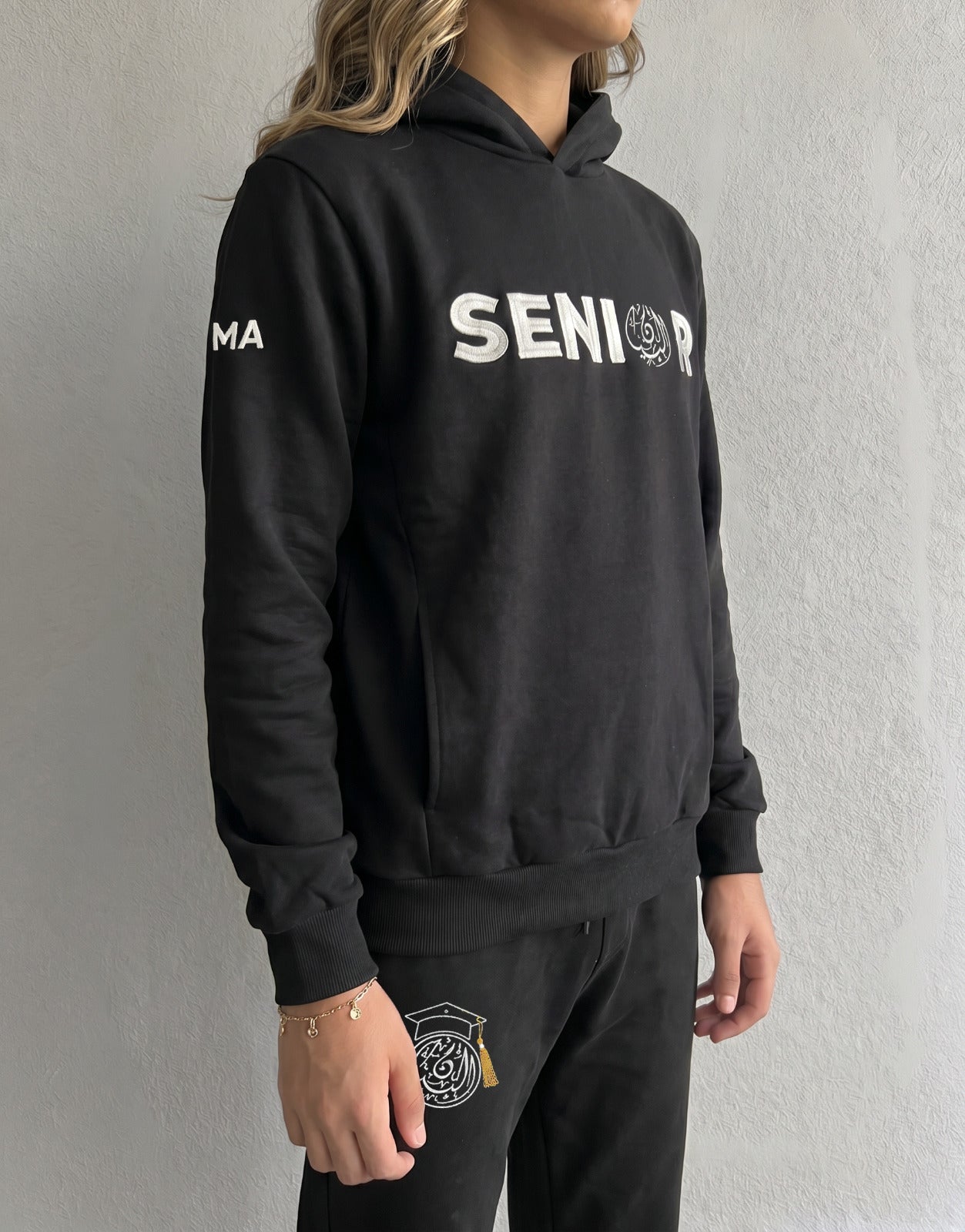 BIS Senior Black Hoodie For Women